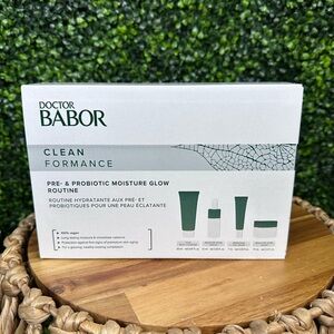 Doctor BABOR Cleanformance Pre-& Probiotic Moisture‎ Glow Routine set new in box